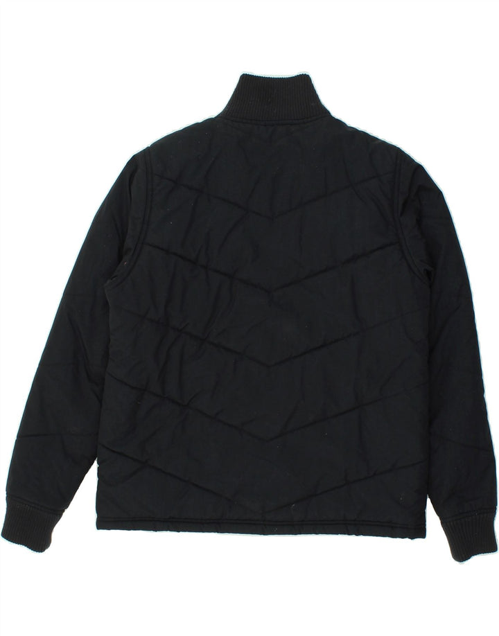 REEBOK Womens Padded Jacket UK 12 Medium  Black Polyester Vintage Reebok and Second-Hand Reebok from Messina Hembry 
