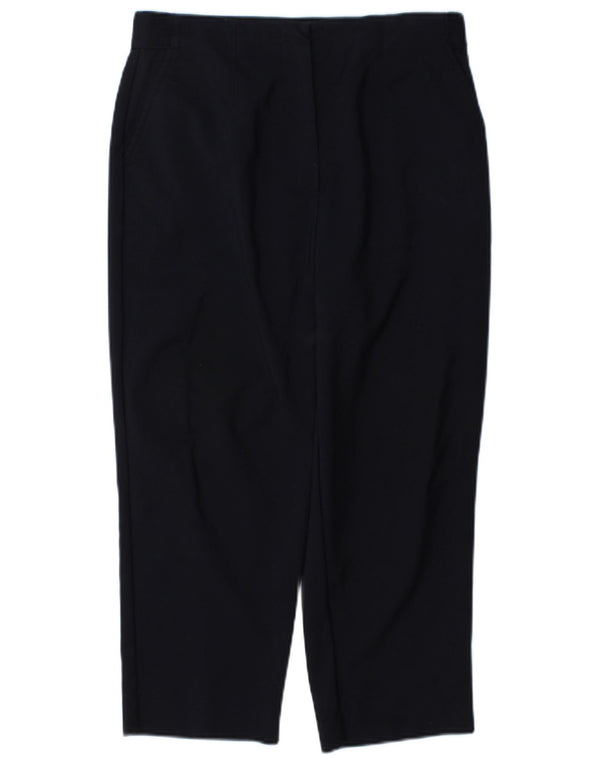 Marks & Spencer Dame Capri Bukser UK 12 Medium W30 L22 Marineblå Bomuld