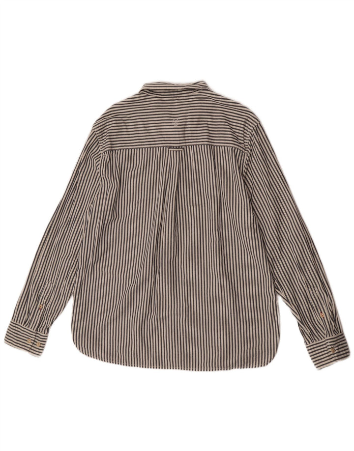 Fat Face Mens Shirt XL White Pinstripe Cotton