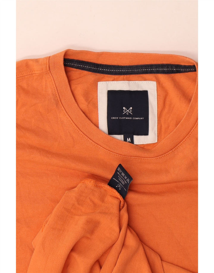 Crew Clothing Mens T-Shirt Top Medium Orange Cotton