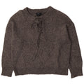 Zara Suéter De Cuello Redondo De Gran Tamaño para Mujer UK 44 Gris Medio
