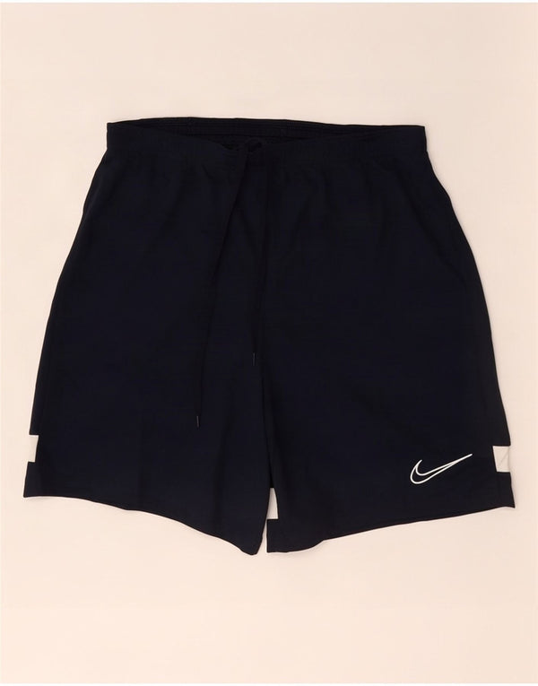 Nike Mens Dri Fit Sport Shorts Medium Navy Blue Colourblock Polyester