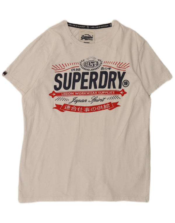 Tricou grafic pentru bărbați Superdry Top 2XL Bumbac alb