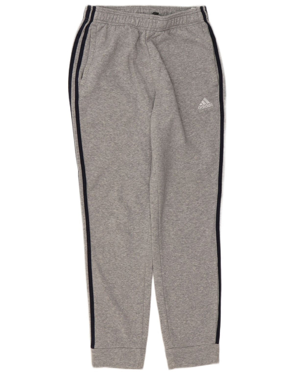 Adidas Mens Tracksuit Trousers Joggers Small Grey Flecked Cotton
