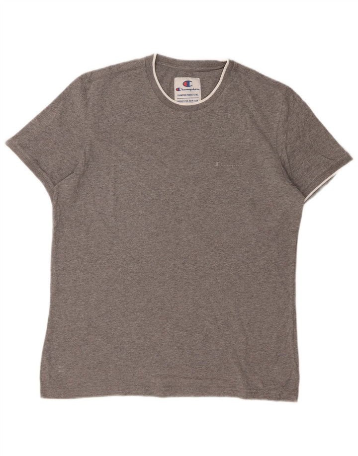 CHAMPION Mens T-Shirt Top Large Grey