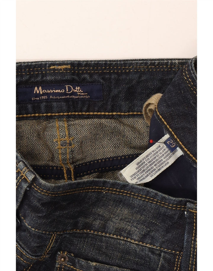 MASSIMO DUTTI Womens Straight Jeans W29 L27 Blue