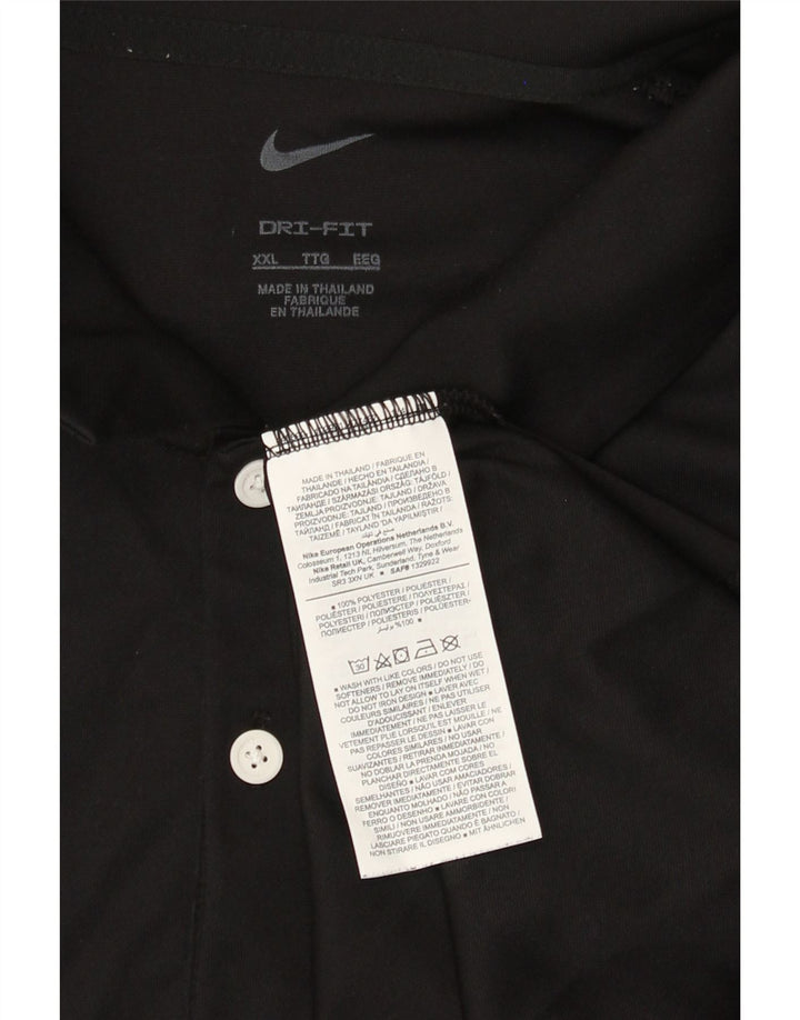 Nike Polo skjorte til mænd 2XL sort polyester