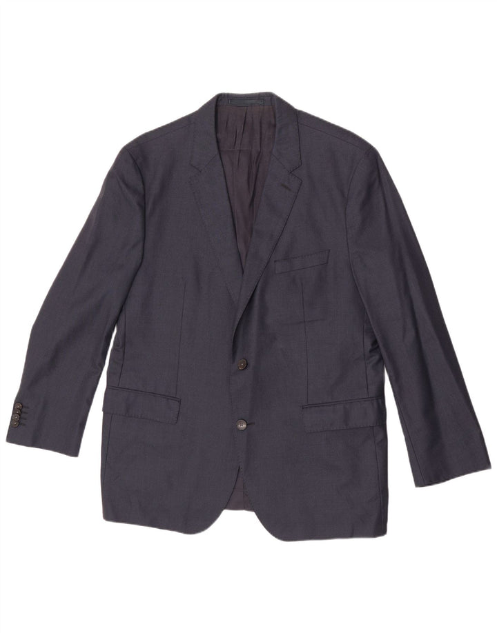 Hugo Boss Herre 2-knaps blazerjakke EU 54 2XL Marineblå Uld