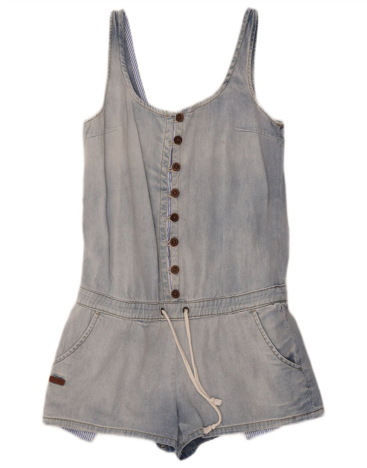 Tuta corta in denim da donna Roxy UK 6 XS blu cotone
