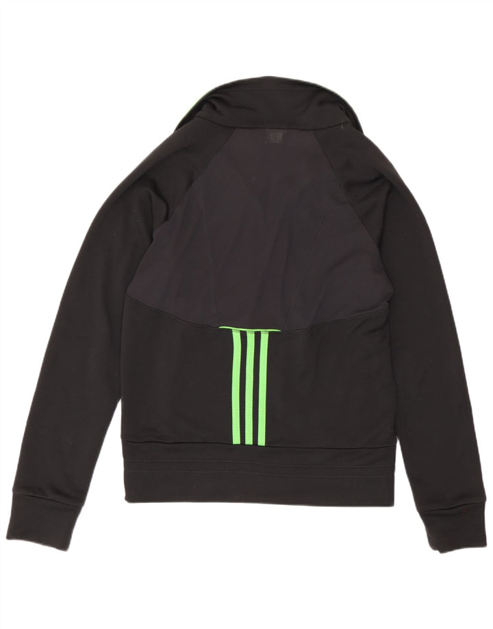 Giacca da tuta da donna Adidas Climacool UK 12 Medium Black Colourblock