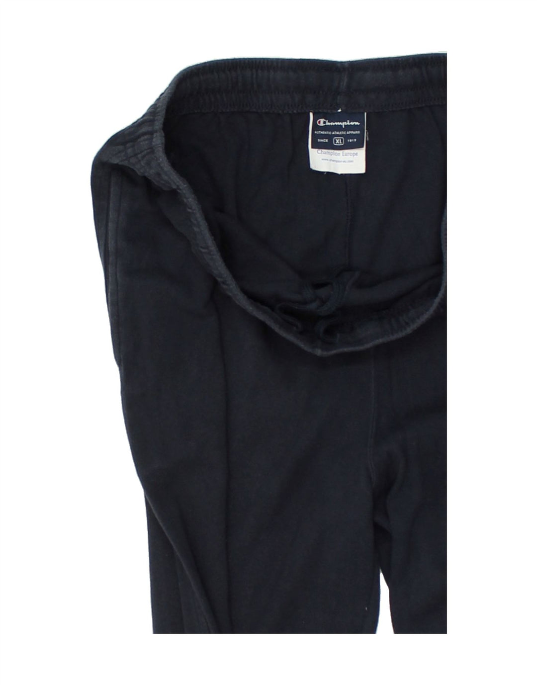 CHAMPION Womens Tracksuit Trousers UK 18 XL Navy Blue Cotton | Vintage Champion | Thrift | Second-Hand Champion | Used Clothing | Messina Hembry 
