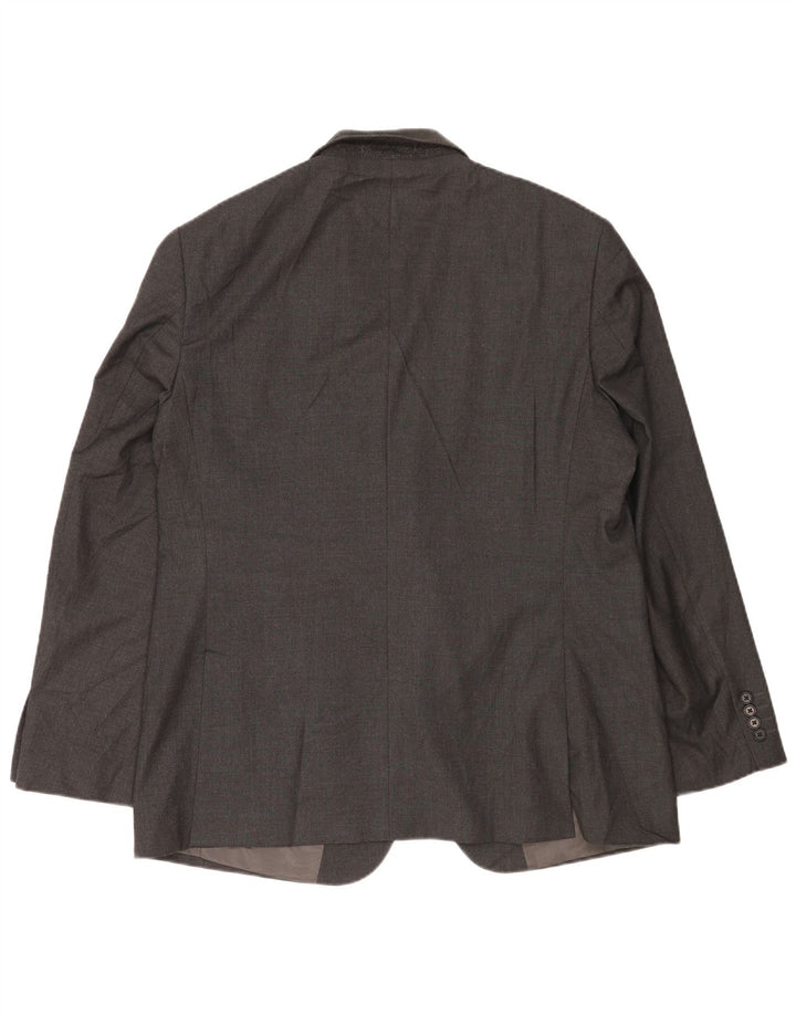 MARKS & SPENCER Herren-Blazerjacke mit 2 Knöpfen, UK 44, XL, Grau, Polyester