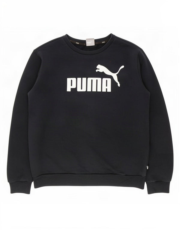 Ανδρικό γραφικό φούτερ Puma Jumper Μεσαίο μαύρο βαμβακερό