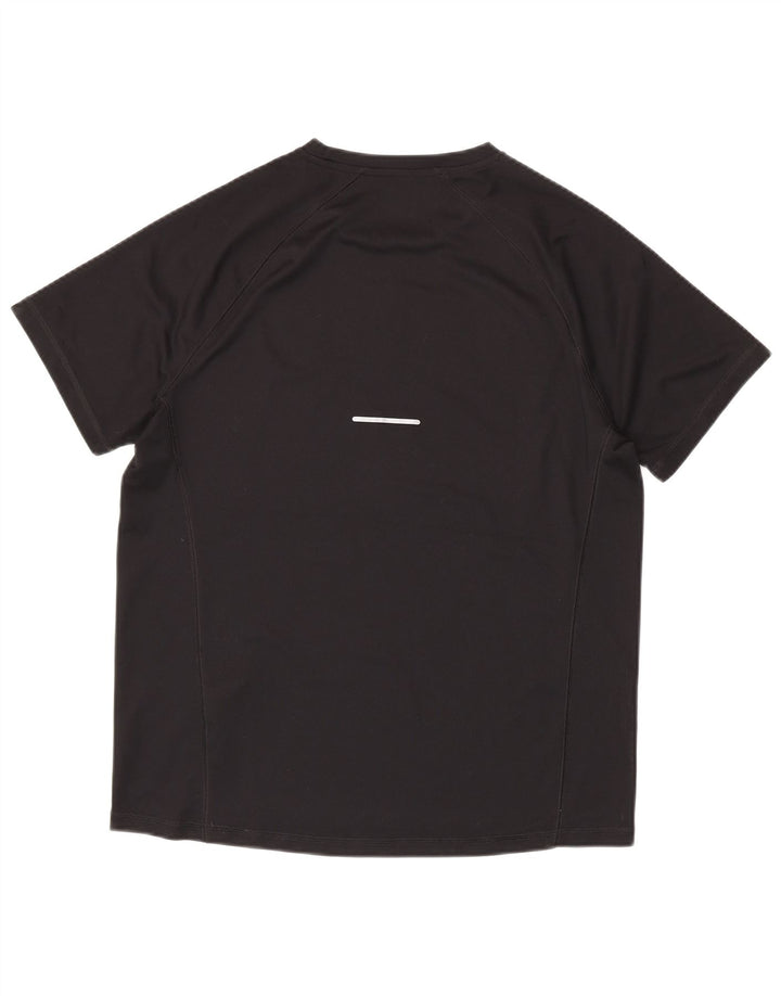 Asics Mens T-Shirt Top Large Black Polyester