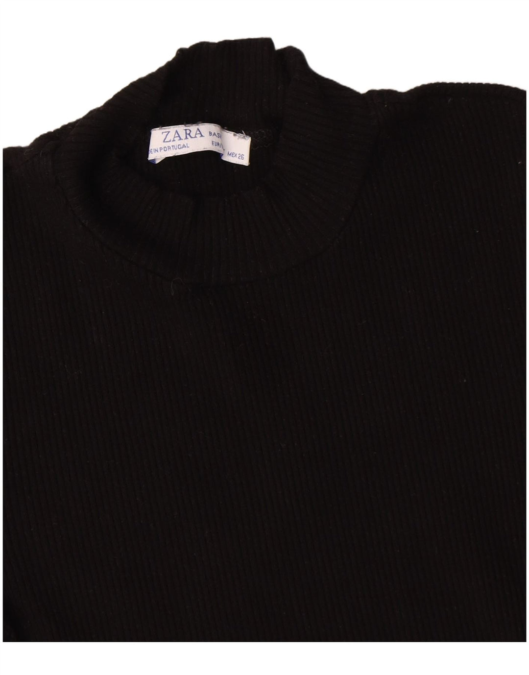 Zara Womens T-Shirt Top UK 8 Small Black