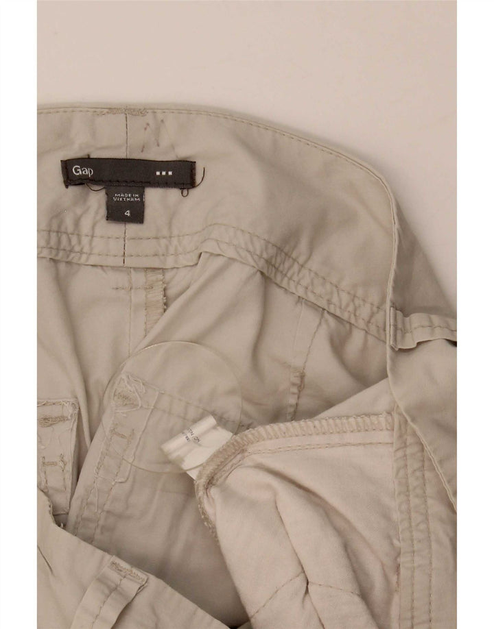 Gap Womens Cargo Shorts US 4 Small W32 Beige Bomuld