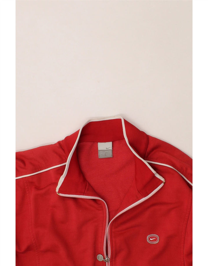 NIKE Mens Tracksuit Top Jacket UK 42/44 Medium Red Vintage Nike and Second-Hand Nike from Messina Hembry 