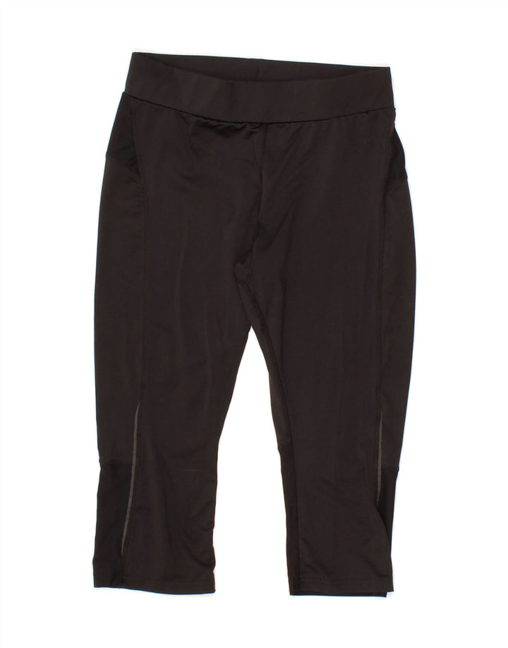 MOUNTAIN WAREHOUSE Womens Capri Leggings UK 10 Small  Black Polyester Vintage Mountain Warehouse and Second-Hand Mountain Warehouse from Messina Hembry 
