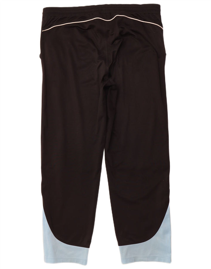 ADIDAS Mens Tracksuit Trousers 2XL  Black Colourblock Polyester