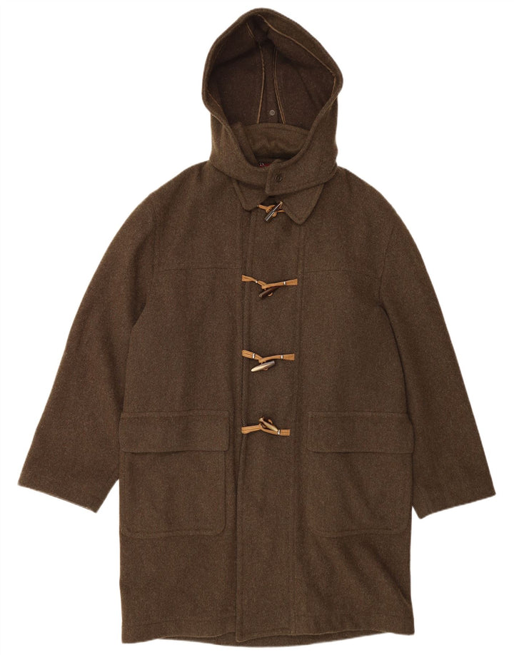 Fjord Mens Hooded Duffle Coat IT 52 XL Khaki