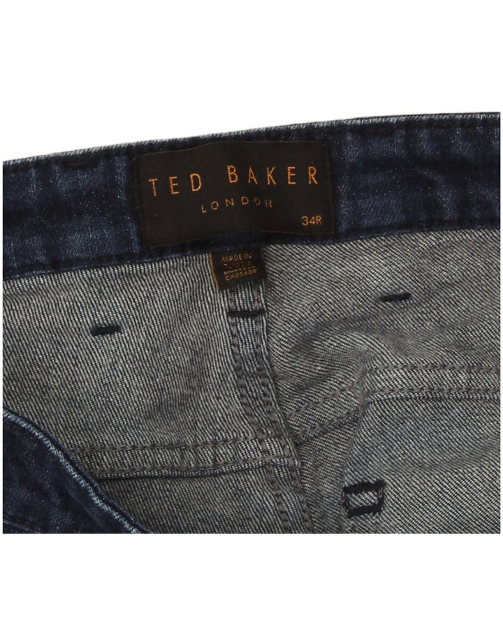 Jeans slim regolari da uomo Ted Baker W34 L32 Blu
