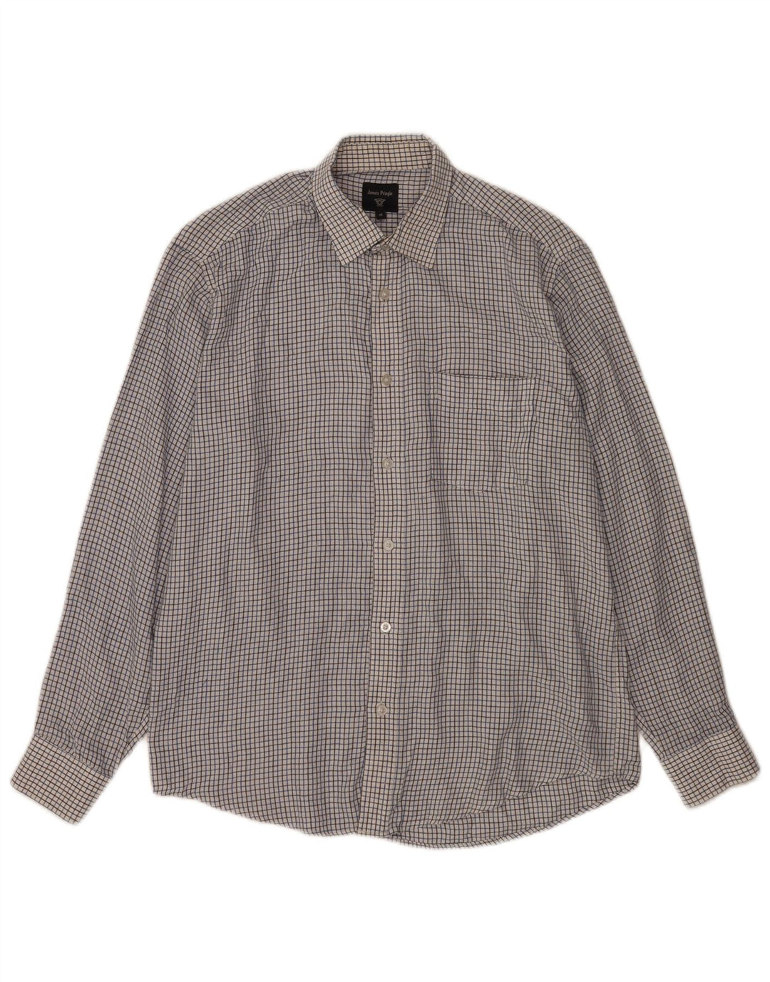 Camisa masculina James Pringle média xadrez branca
