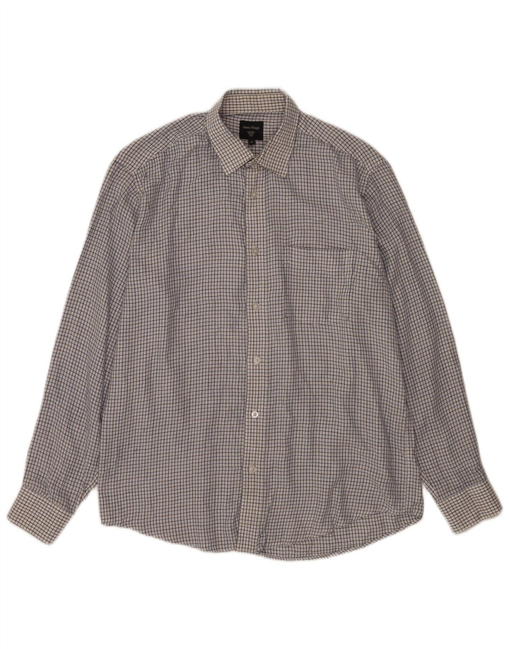 Camisa masculina James Pringle média xadrez branca