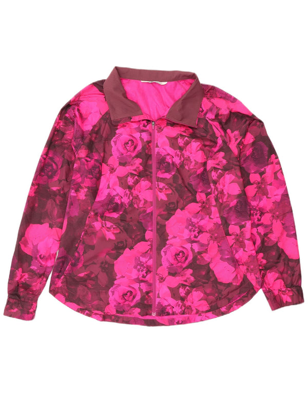 Giacca da tuta da donna The North Face UK 18 XL Poliestere floreale rosa