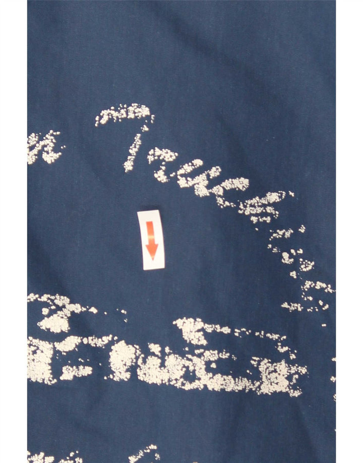 Giacca college grafica da uomo vintage UK 44 2XL Blu