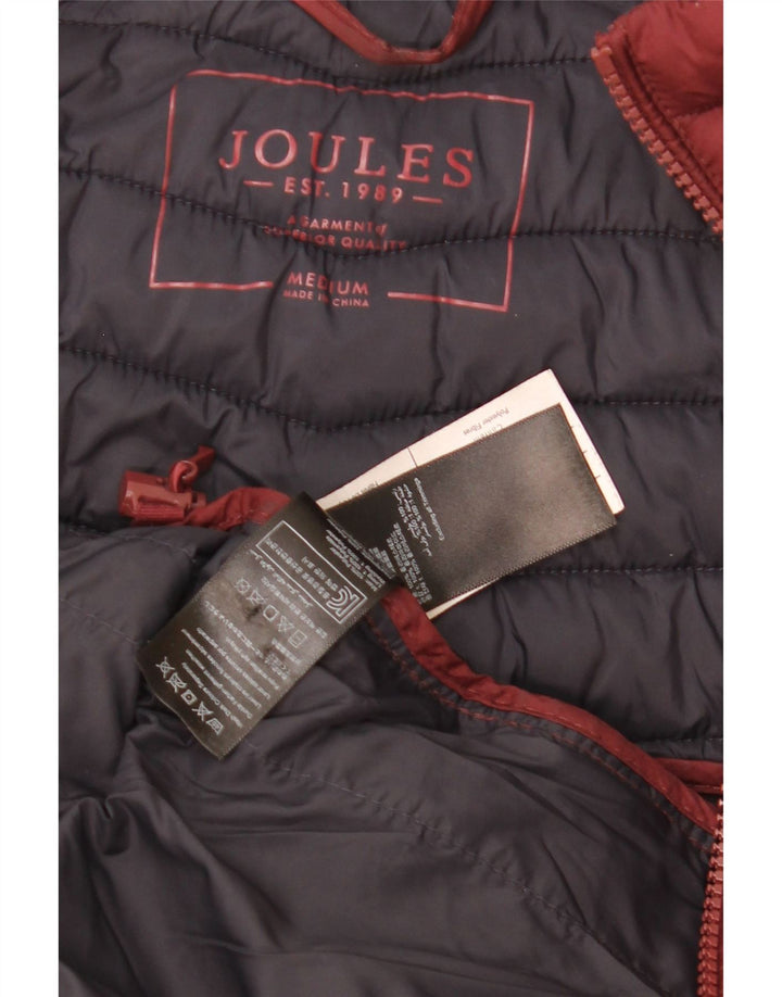 Joules Mens Padded Jacket UK 38 Medium Maroon Polyester