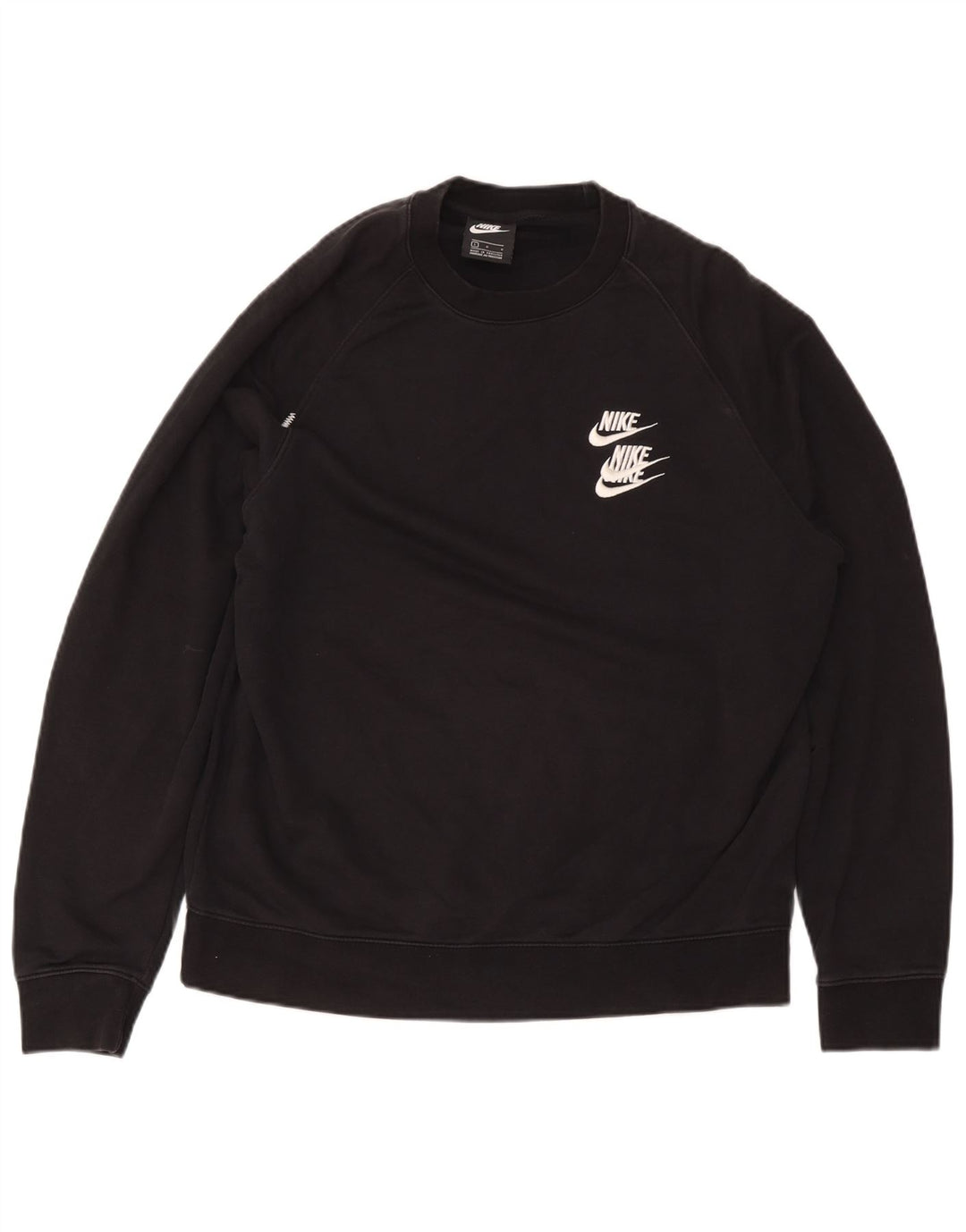 Męski sweter z grafiką Nike, duży, czarny, bawełniany