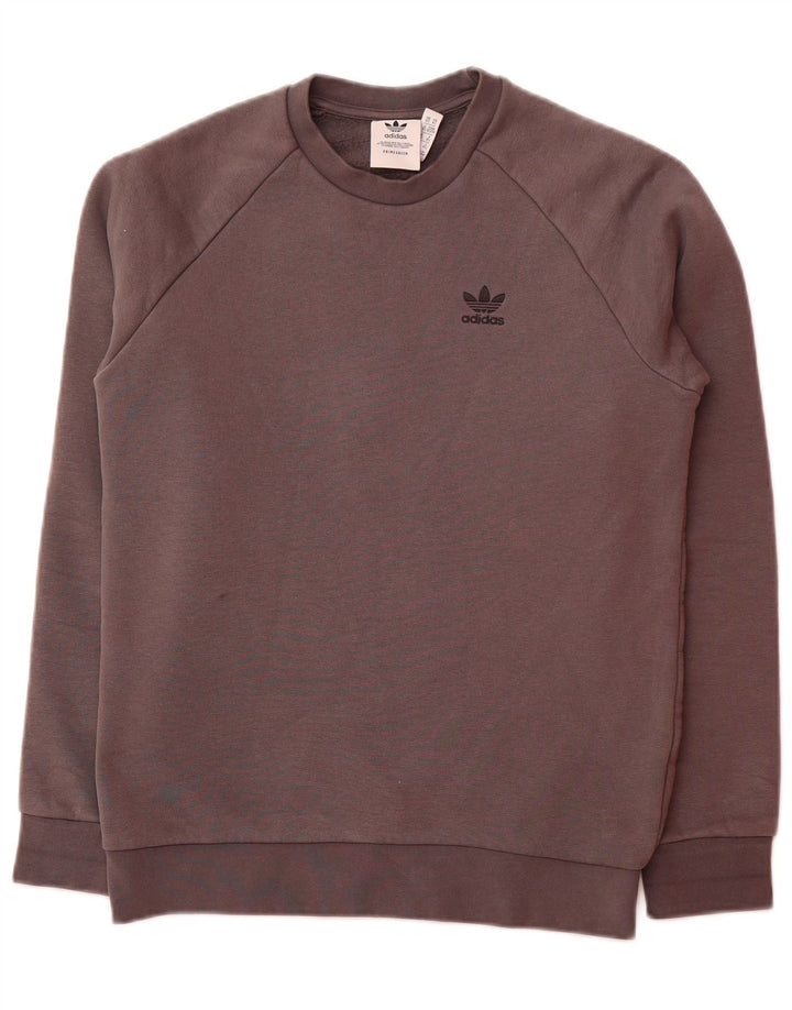 ADIDAS Mens Sweatshirt Jumper XS Grey Cotton
