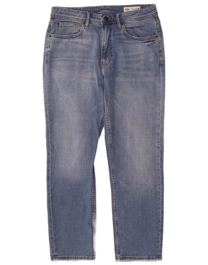 Zara Womens Straight Jeans EU 40 Medium W30 L29 Blue Cotton