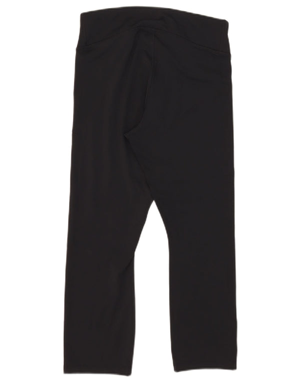 Nike Womens Dri Fit Capri Leggings UK 16 Large  Black Polyester