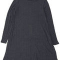 Marks & Spencer Dame Jumper Dress UK 12 Medium Navy Blue Polyester