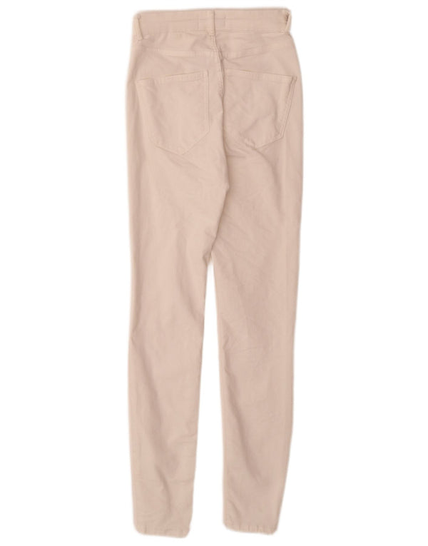 Zara Damen Skinny Jeans EU 34 2XS W24 L28 Weiße Baumwolle