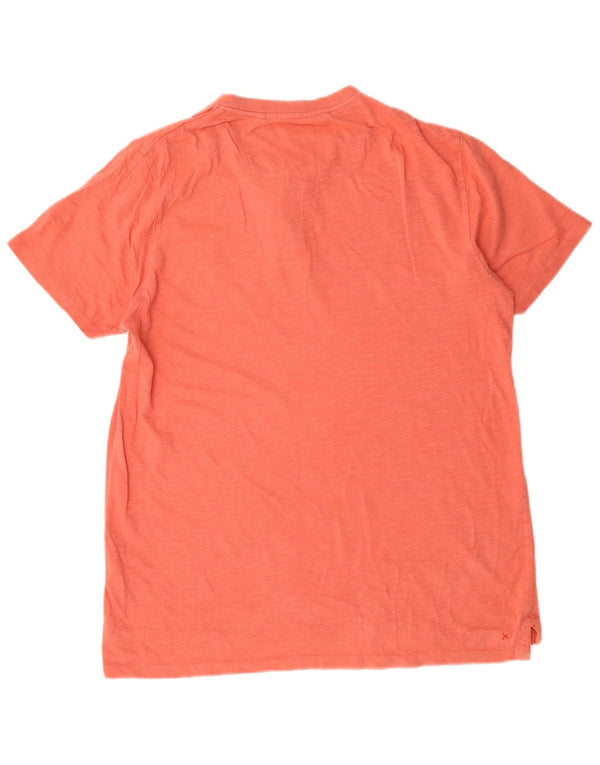 Fat Face Herre T-Shirt Top Medium Orange Flecked Bomuld