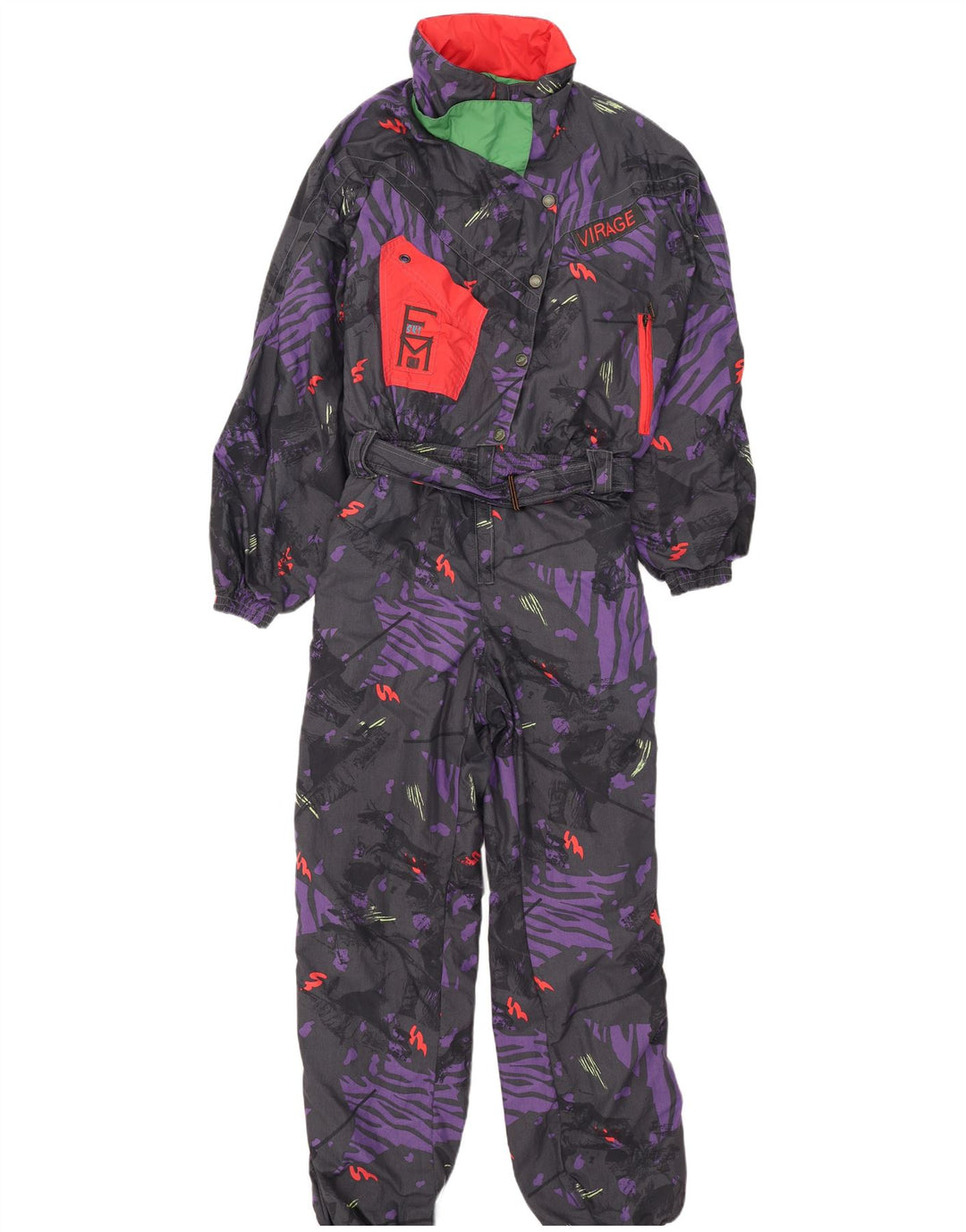 Fusalp Womens Virage Ski Jumpsuit IT 48 XL Multicoloured Colourblock