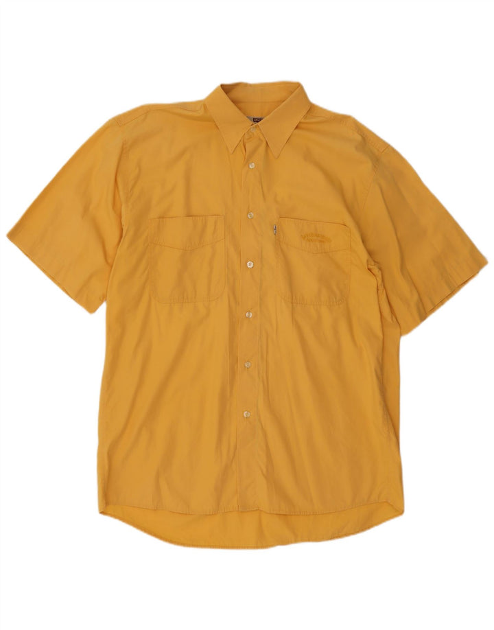 Camicia a maniche corte da uomo Levi's Large gialla