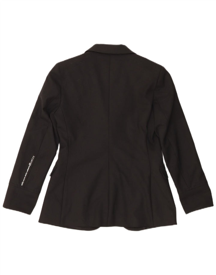 Seventy Womens 1 Button Blazer Jacket UK 14 Medium Black