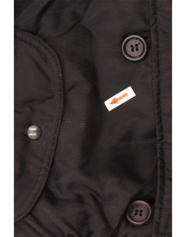 Giacca bomber con cappuccio da uomo Pulloveria UK 42 XL nera in poliammide