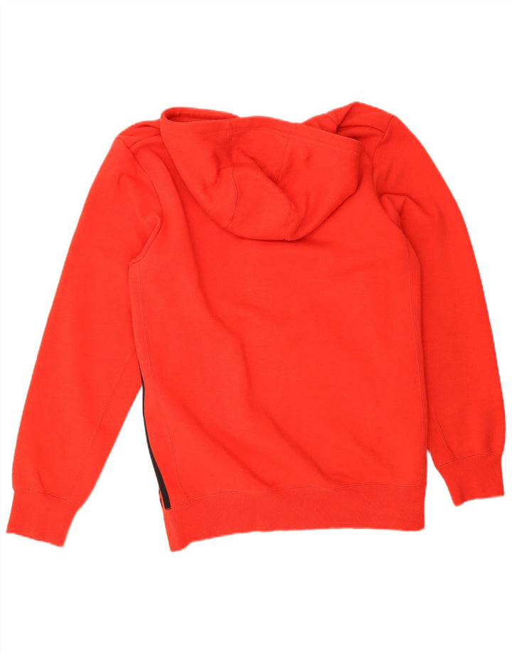 Adidas Mens Zip Hoodie Sweater Medium Red Cotton