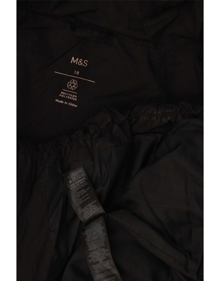 Marks & Spencer Chaqueta acolchada para mujer ES 40 XL Poliéster negro