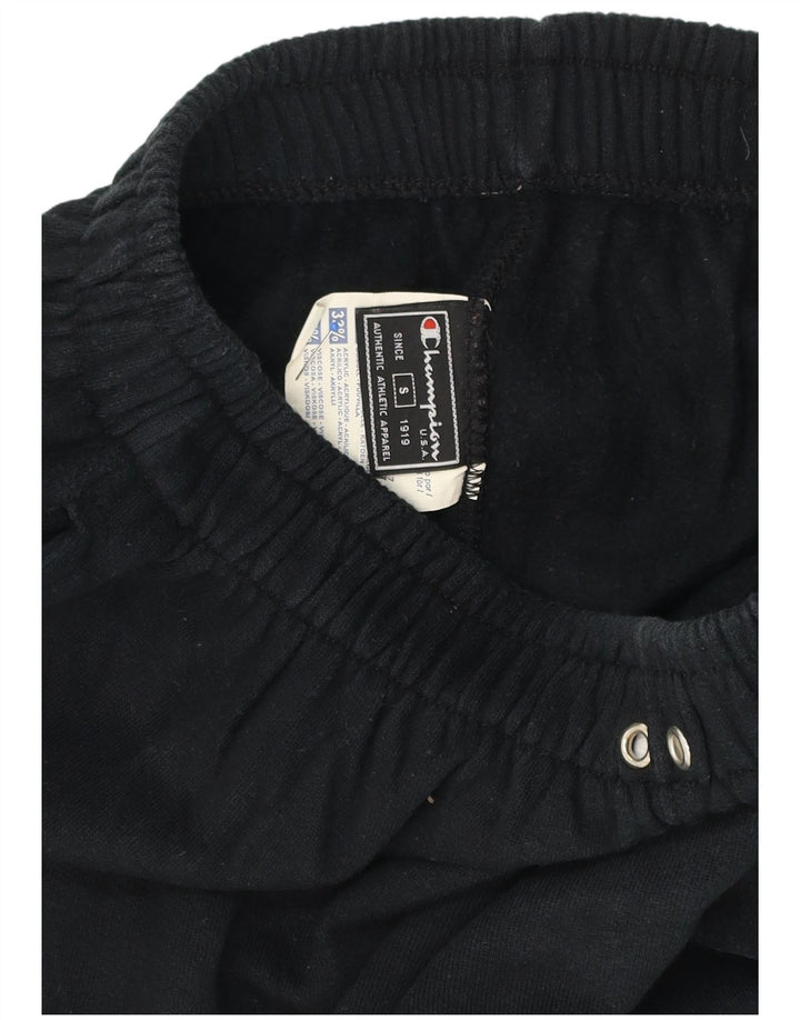 Champion Mens Tracksuit Trousers Small Black Cotton