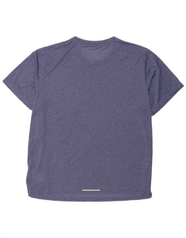 Nike Herren Dri Fit T-Shirt Top 2XL Marineblau Polyester