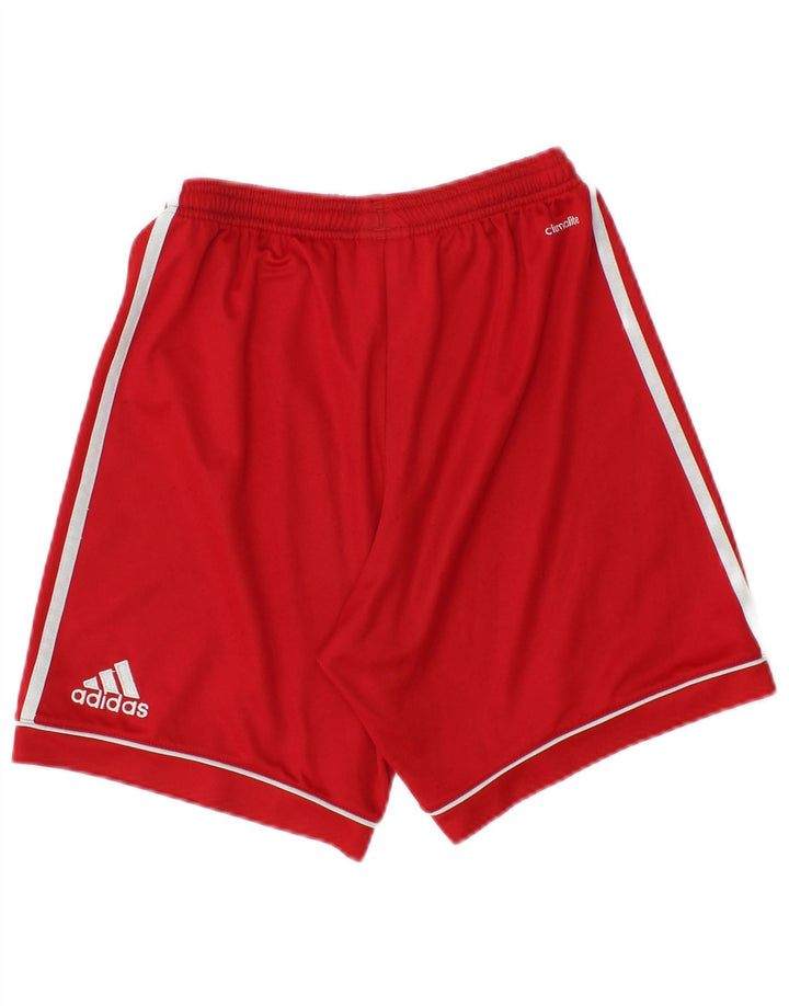 Adidas Boys Climalite Sport Shorts 13-14 Years  Red Polyester