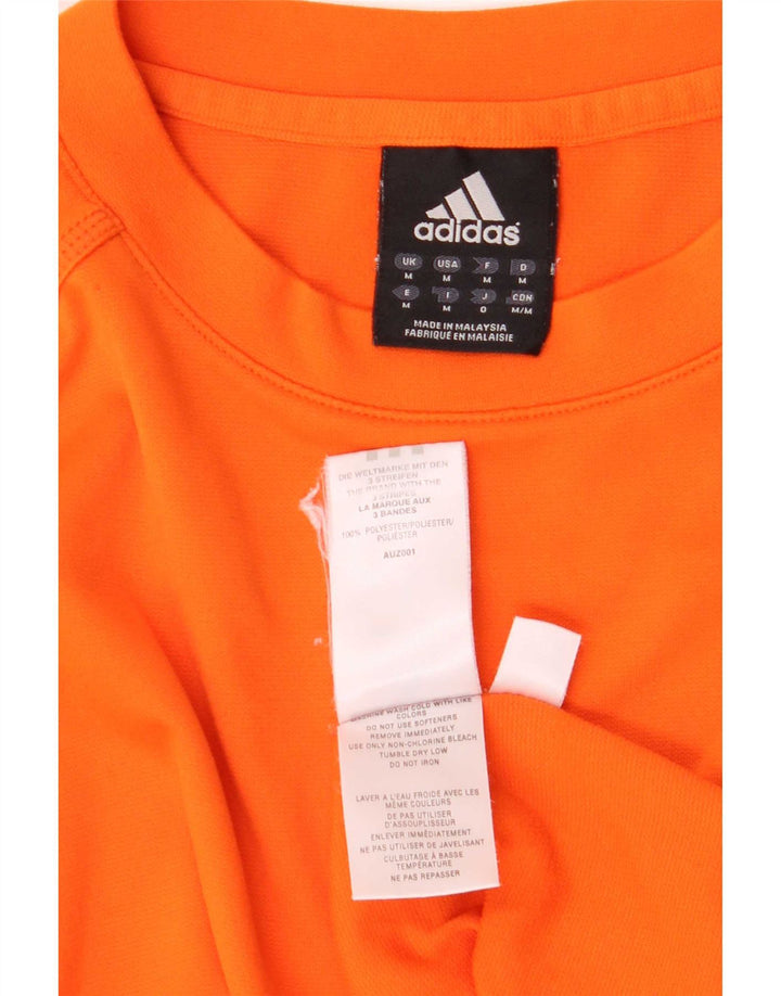 Adidas Herren Climalite T-Shirt Top Mittelorange Polyester