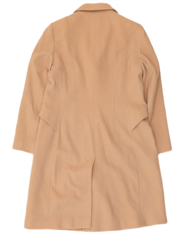 Marks & Spencer Womens Overcoat UK 14 Medium Beige Wool