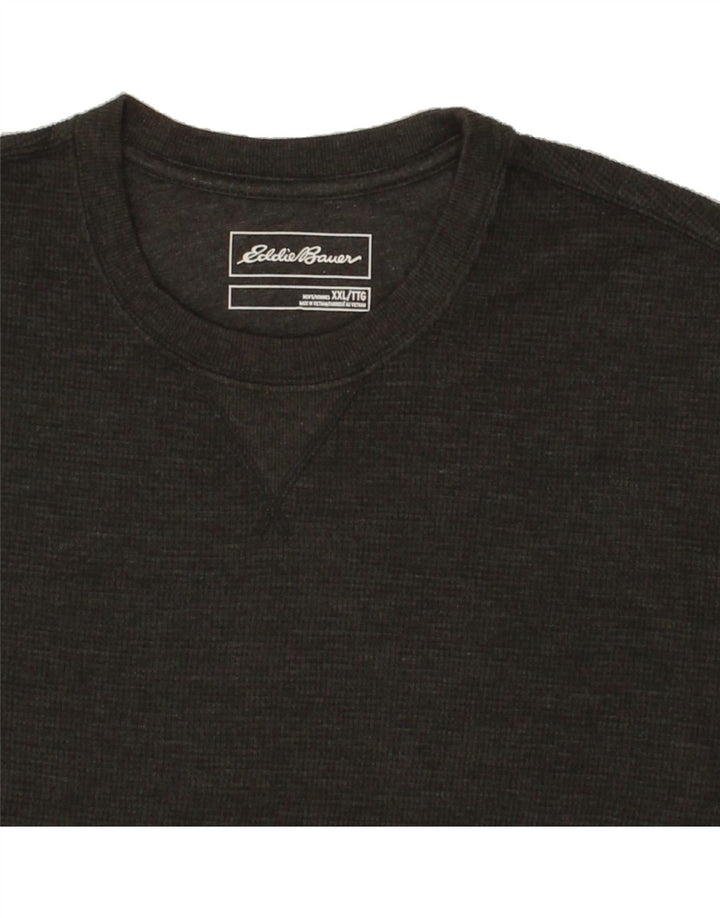 EDDIE BAUER Mens T-Shirt 2XL Grey Cotton Vintage Eddie Bauer and Second-Hand Eddie Bauer from Messina Hembry 