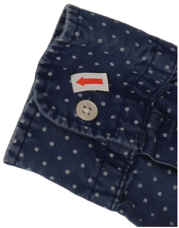 Levi's Mens Shirt Large Blue Spotted Cotton